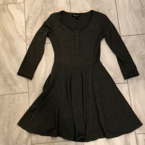 Dark Green long sleeve Dress